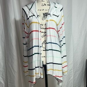 Torrid Multicolor Striped Cardigan